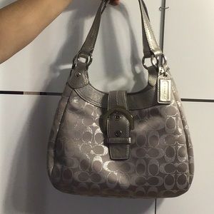 Silver COACH handbag!